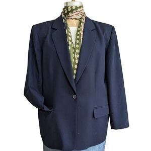 Pendleton Vintage Wool Blazer Navy Size 18W